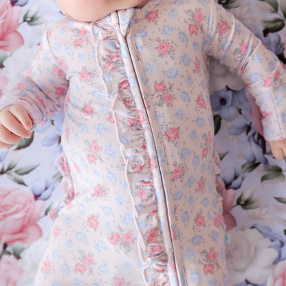 Laney Footie Ruffled Zippered One Piece