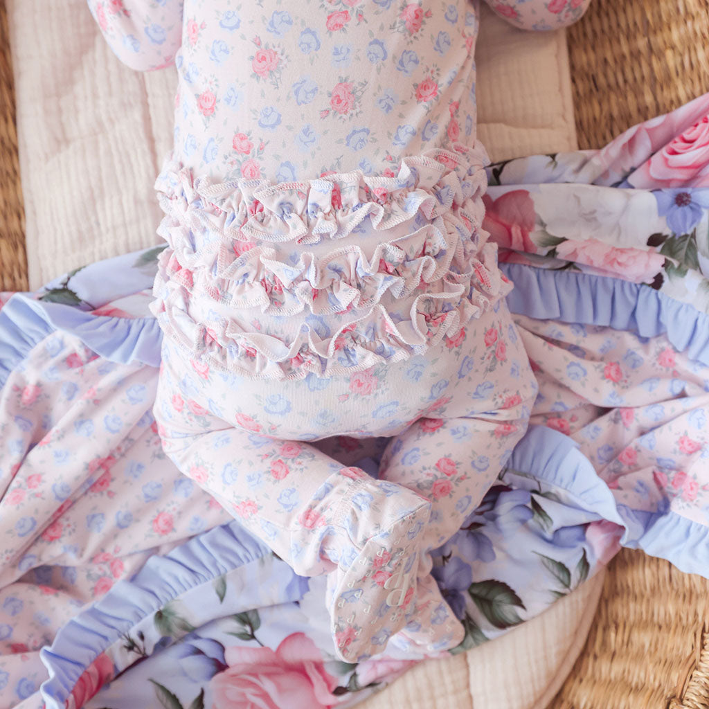 Laney Footie Ruffled Zippered One Piece
