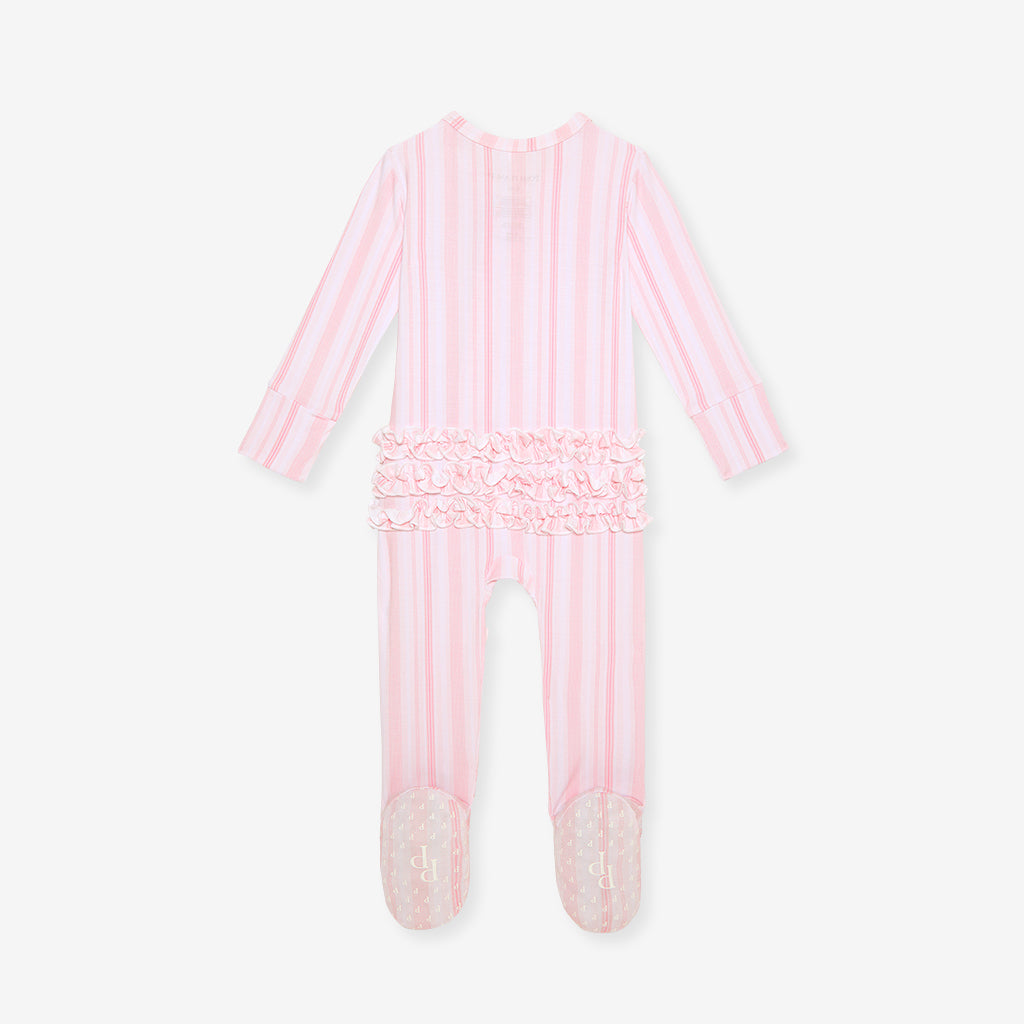 Remi Footie Ruffled Zippered One Piece