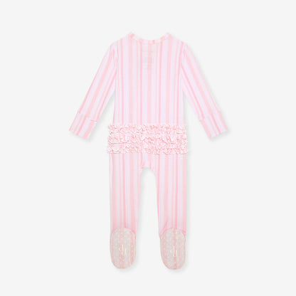 Remi Footie Ruffled Zippered One Piece