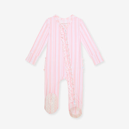 Remi Footie Ruffled Zippered One Piece