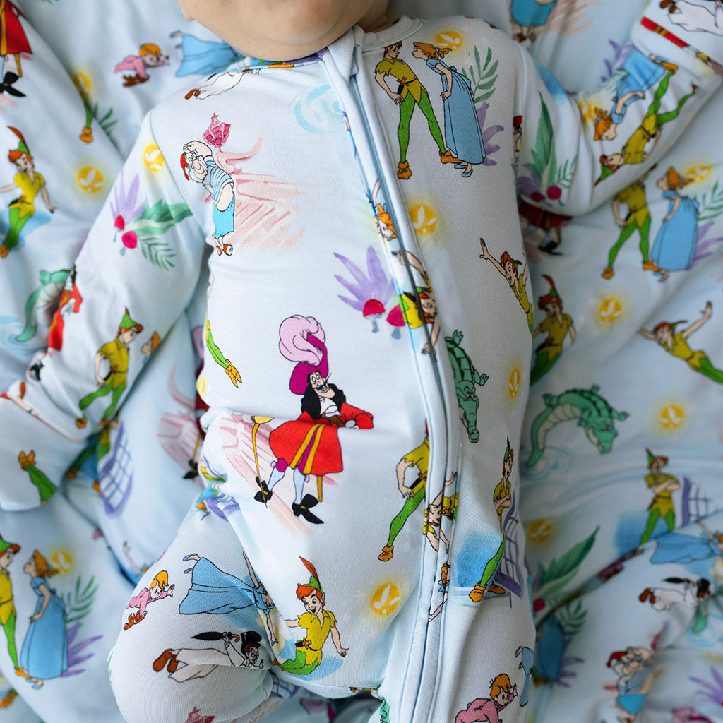 Disney Peter Pan Footie Zippered One Piece