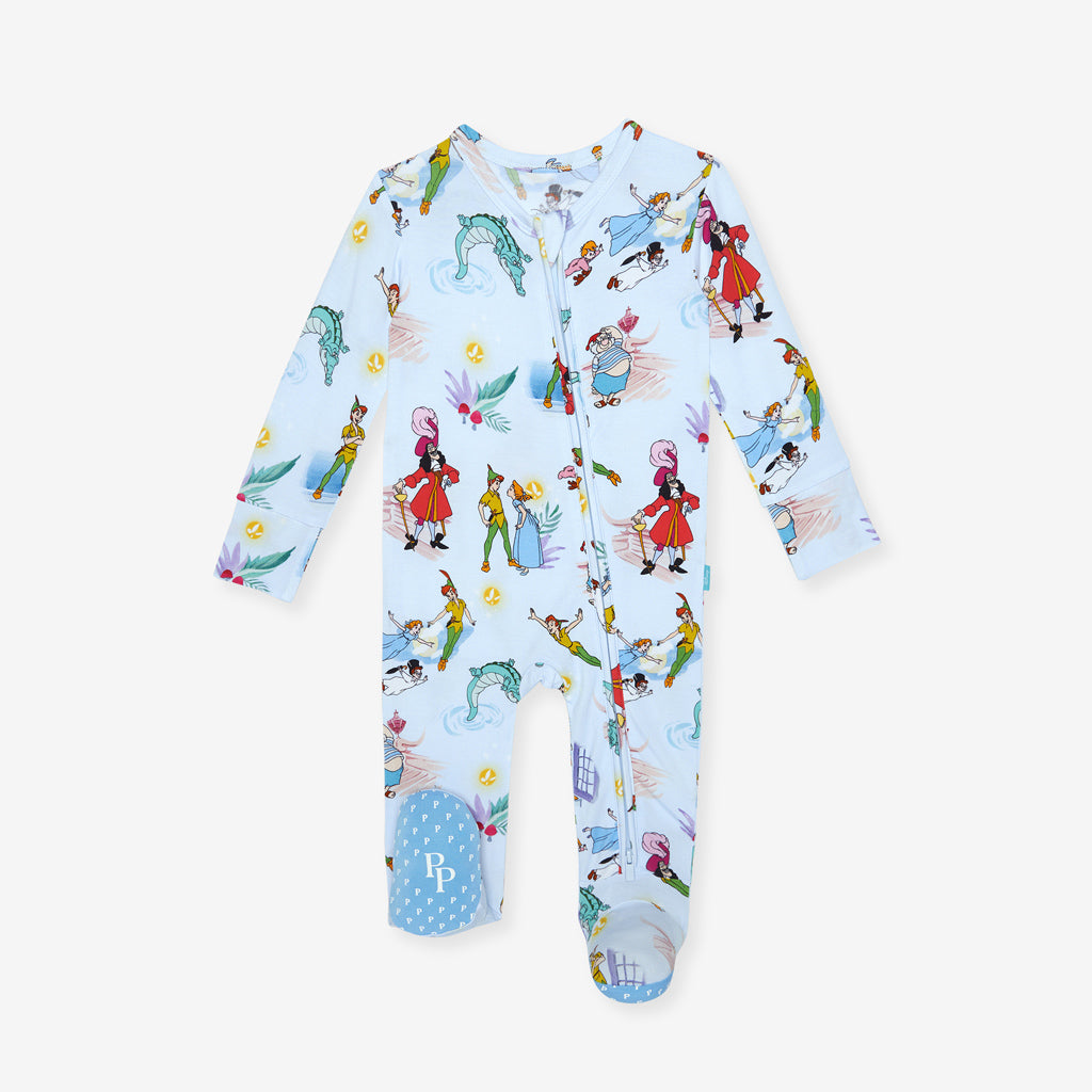 Disney Peter Pan Footie Zippered One Piece