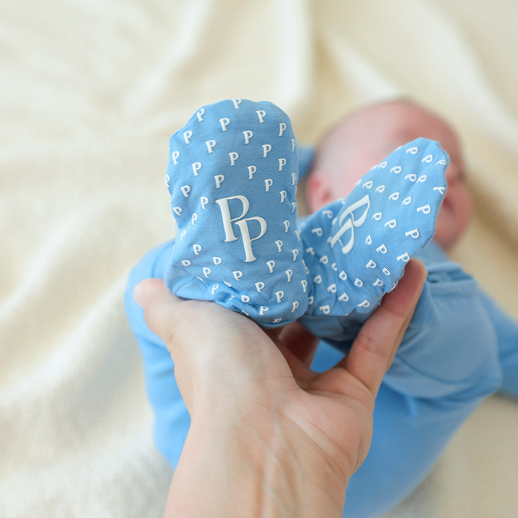 Hattie Blue Footie Zippered One Piece