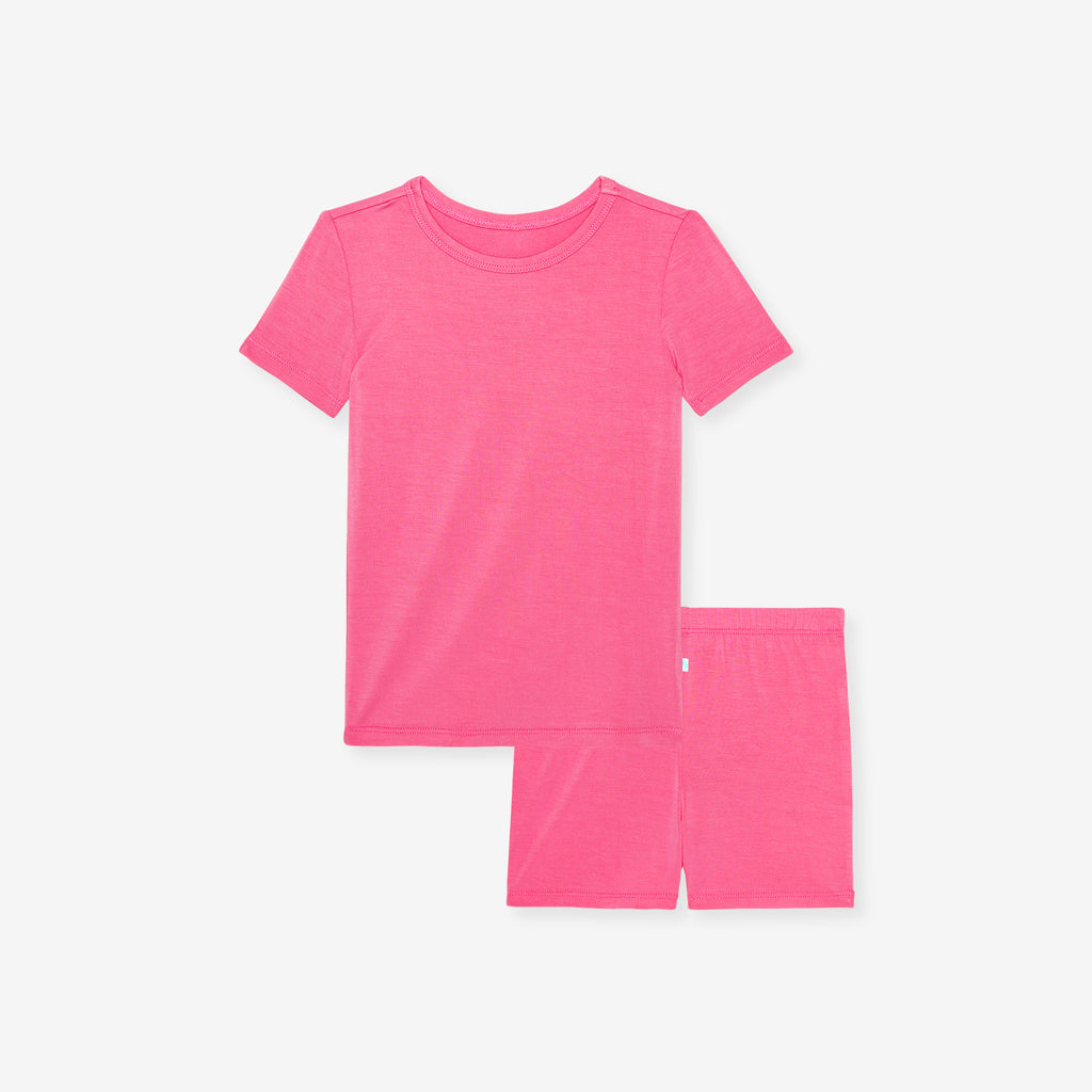 Posh Hot Pink Classic Pajama Short Set