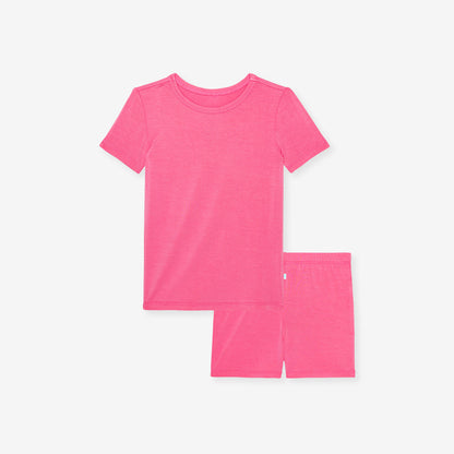 Posh Hot Pink Classic Pajama Short Set