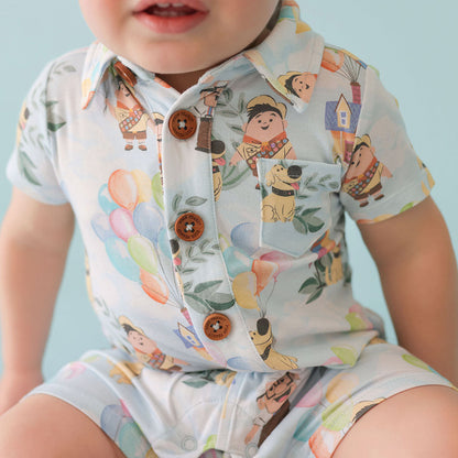 Disney Pixar’s Up Collared Henley Shortall