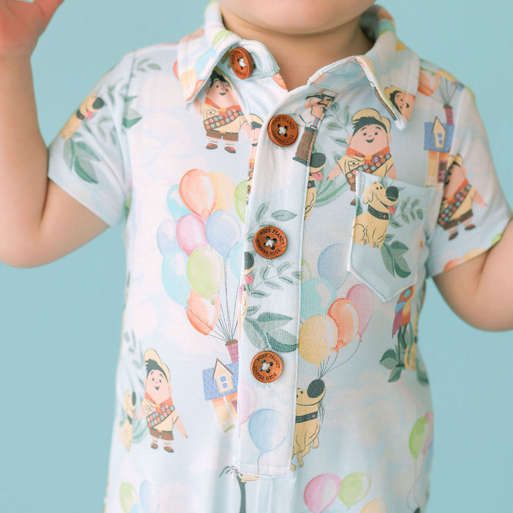 Disney Pixar’s Up Collared Henley Shortall
