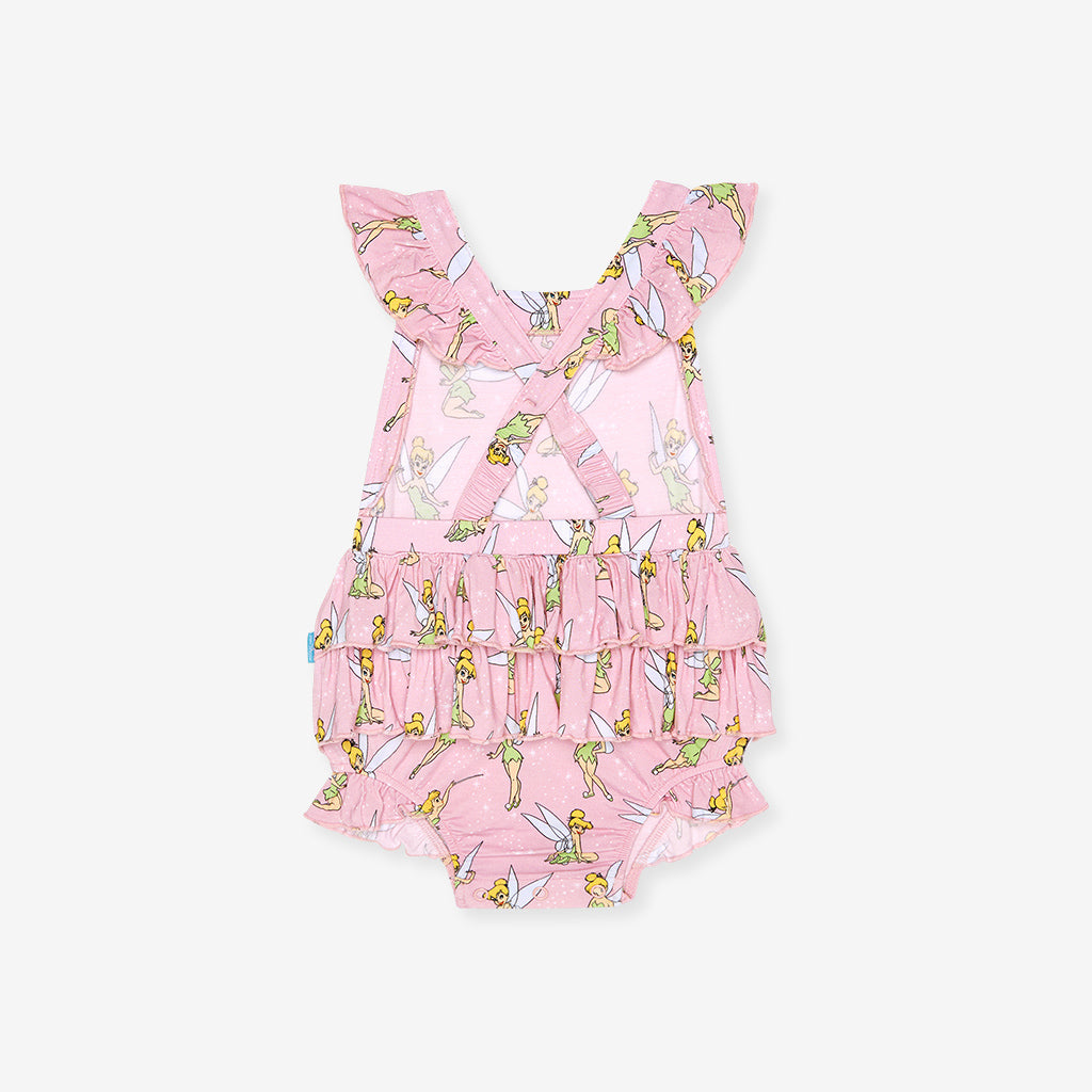 Disney Tinker Bell Ruffled Strap Bubble Romper