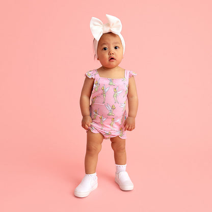 Disney Tinker Bell Ruffled Strap Bubble Romper