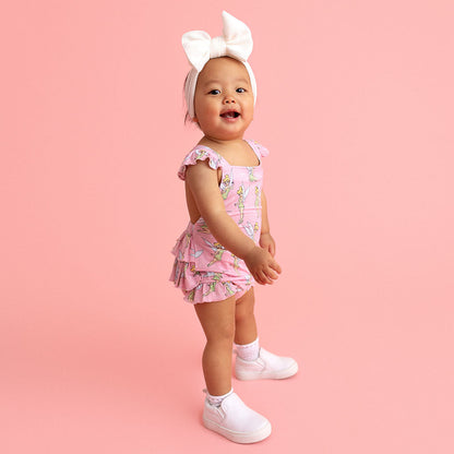 Disney Tinker Bell Ruffled Strap Bubble Romper