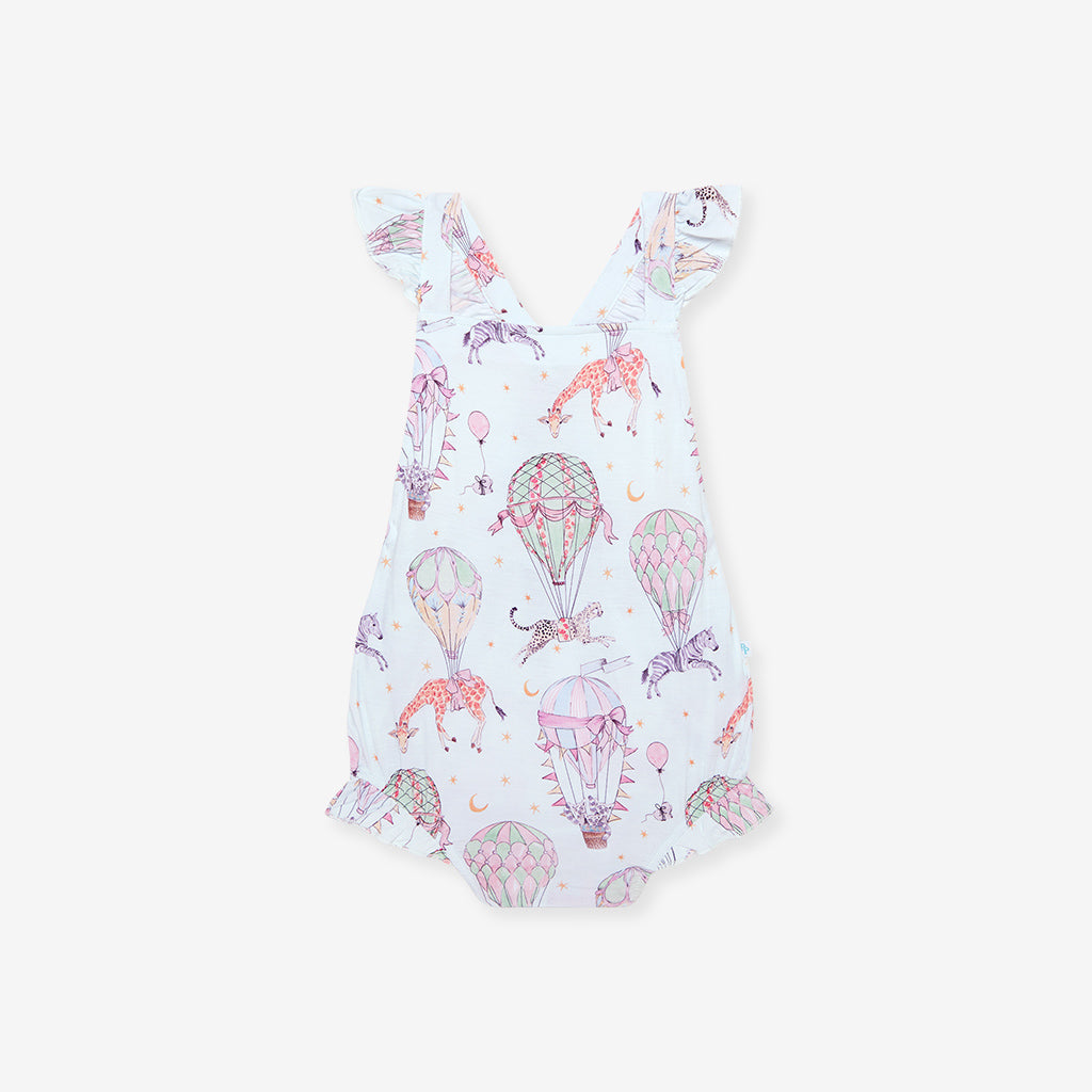 Seraphina Ruffled Strap Bubble Romper