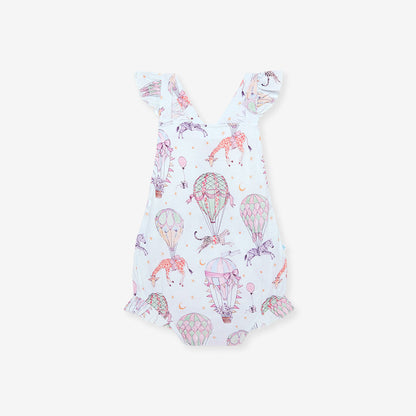 Seraphina Ruffled Strap Bubble Romper