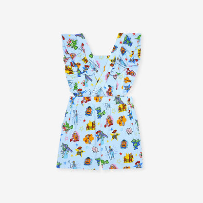Disney Toy Story Time French Terry Short Overalls