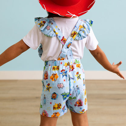 Disney Toy Story Time French Terry Short Overalls