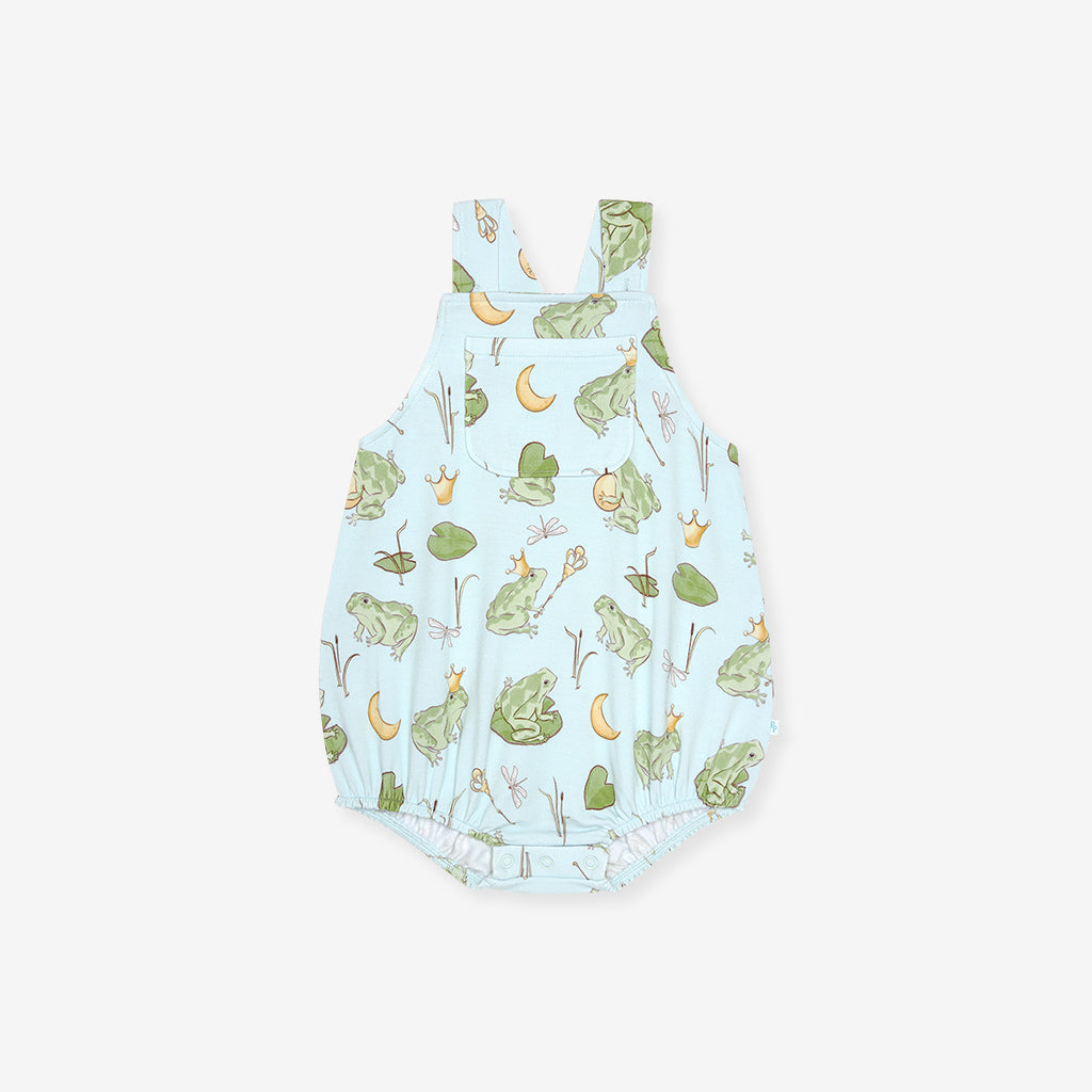 Louis French Terry Overall Bubble Romper