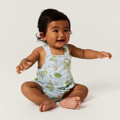 Louis French Terry Overall Bubble Romper