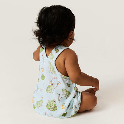 Louis French Terry Overall Bubble Romper
