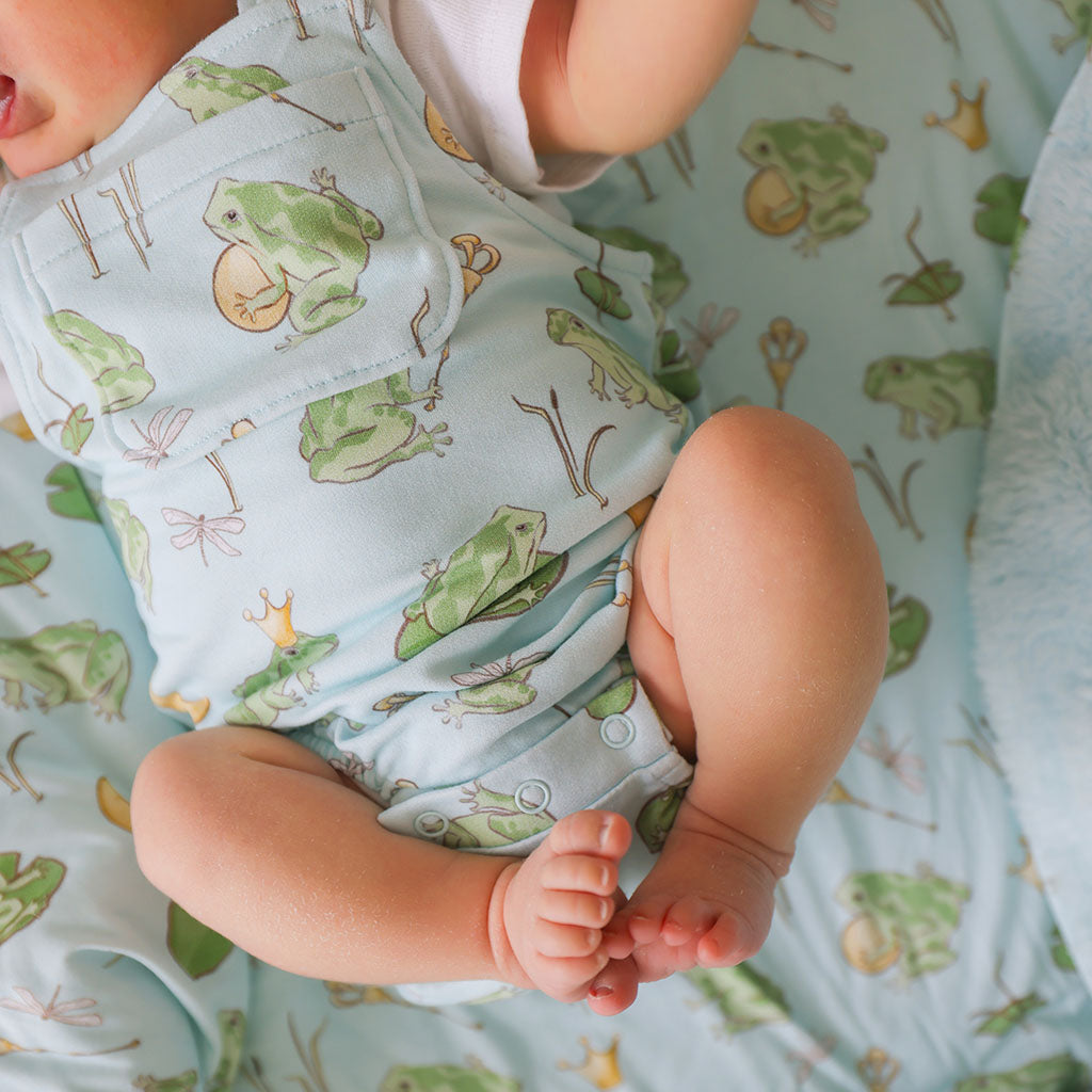 Louis French Terry Overall Bubble Romper