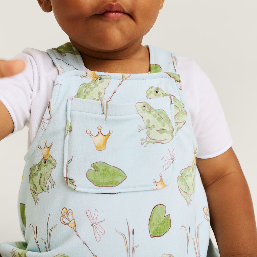 Louis French Terry Overall Bubble Romper
