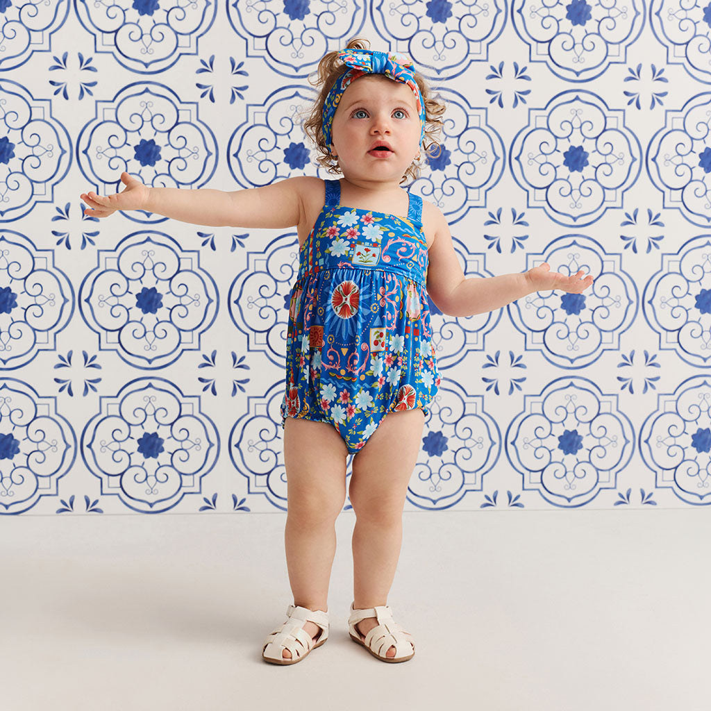 Carretto Tie Back Bubble Romper
