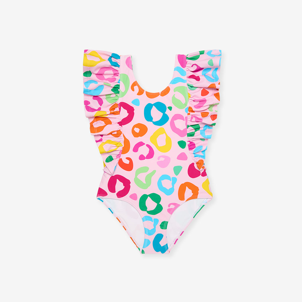 Luella Flutter Sleeve One Piece Swimsuit