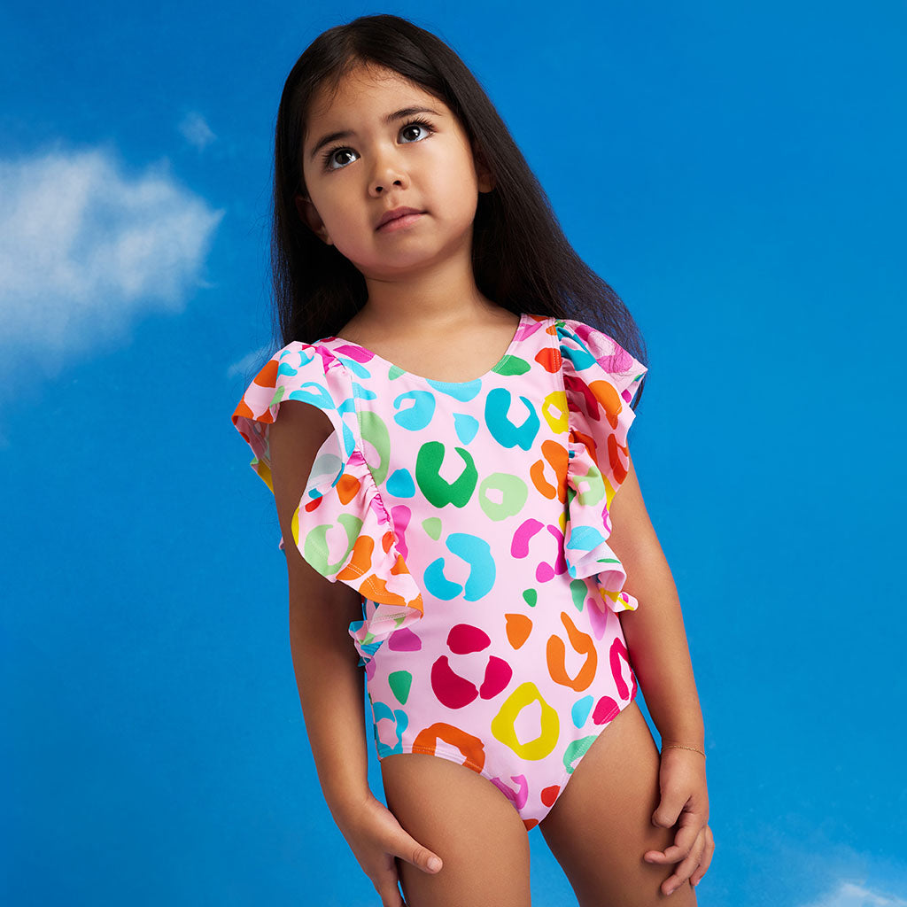 Luella Flutter Sleeve One Piece Swimsuit
