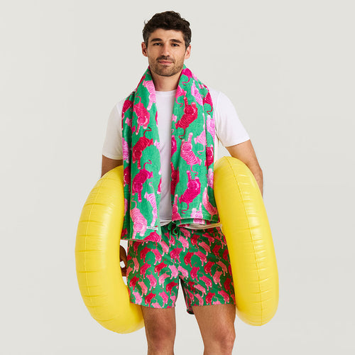 Le Tigre Green Men's Swim Trunks