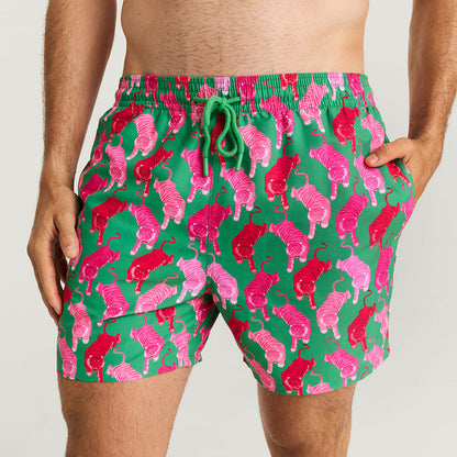 Le Tigre Green Men's Swim Trunks
