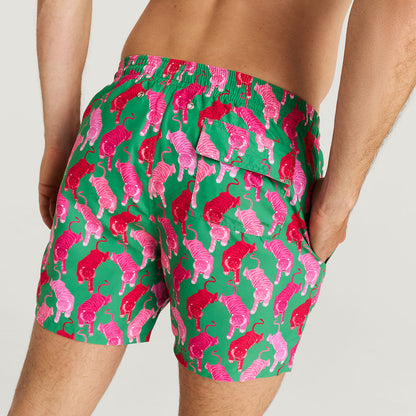 Le Tigre Green Men's Swim Trunks