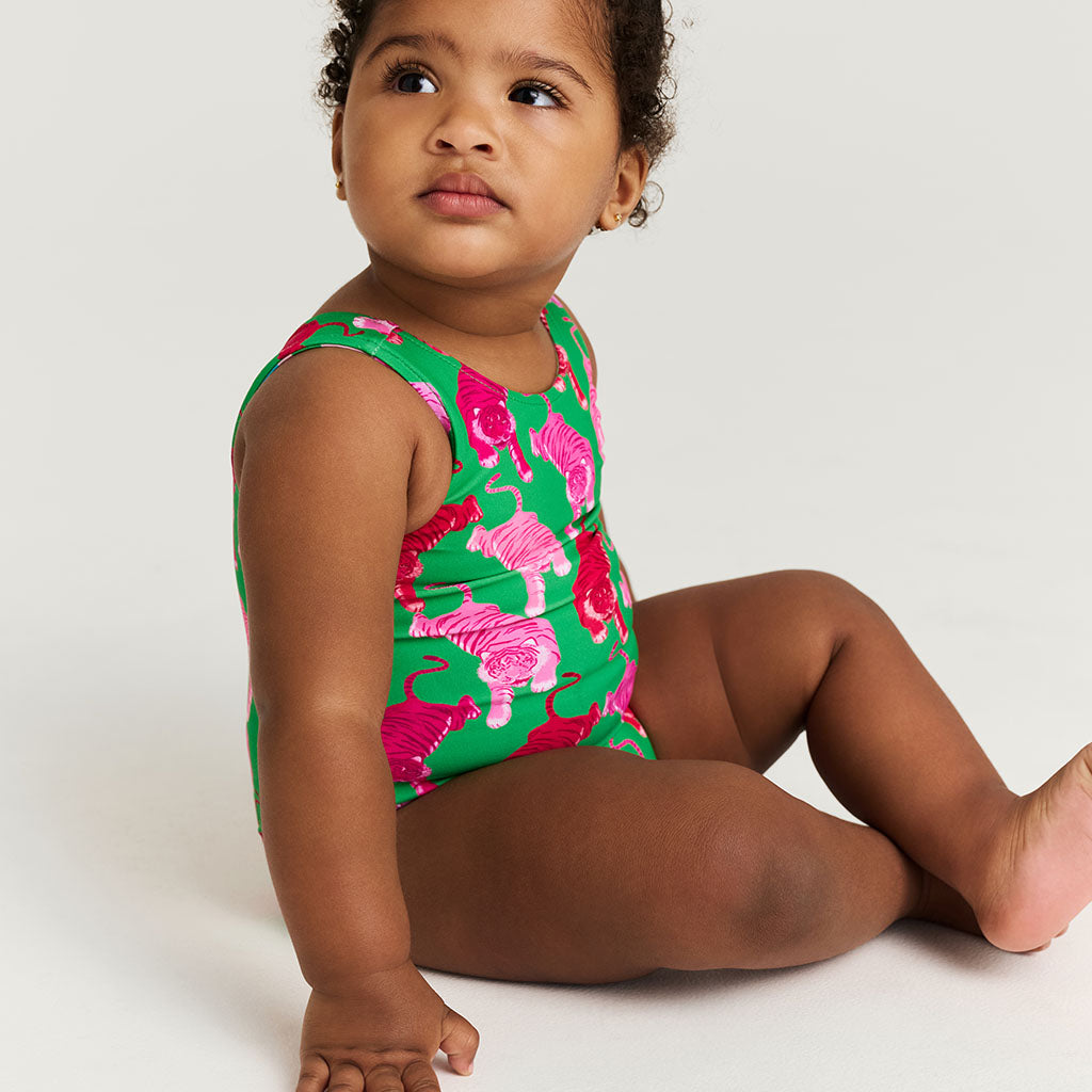 Le Tigre Green Reversible One Piece Swimsuit