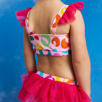 Luella Ruffled Tank Tulle Two Piece Swimsuit