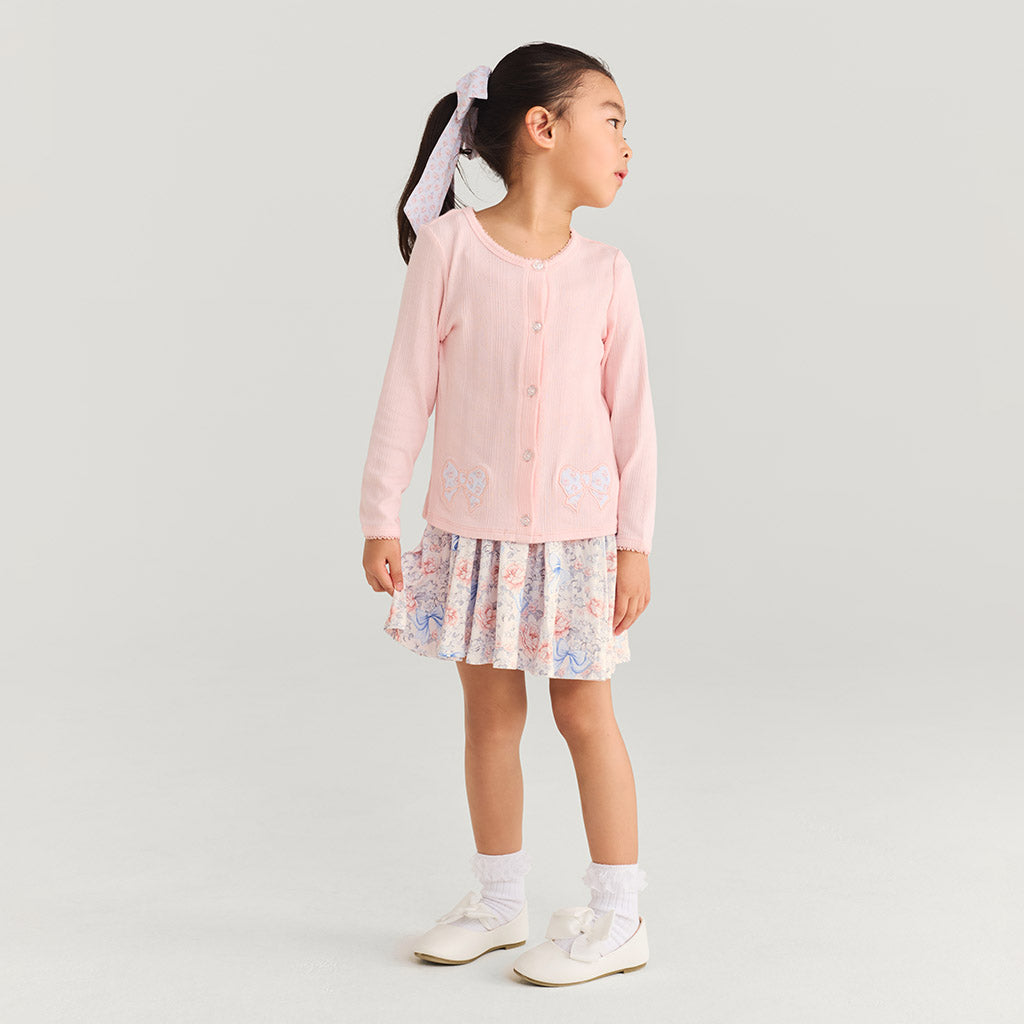 Sweet Pink Pointelle Cardigan