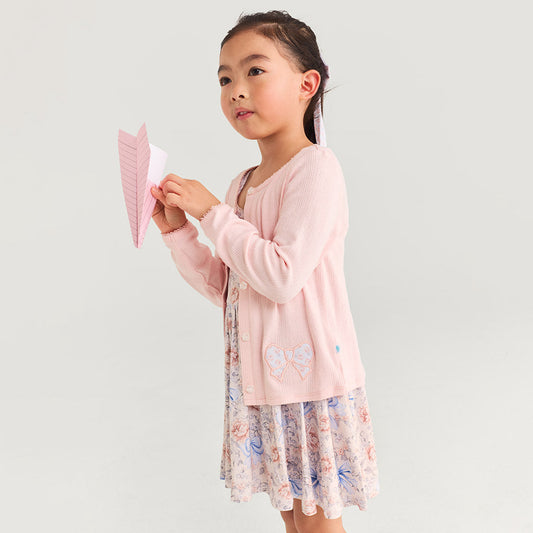 Sweet Pink Pointelle Cardigan