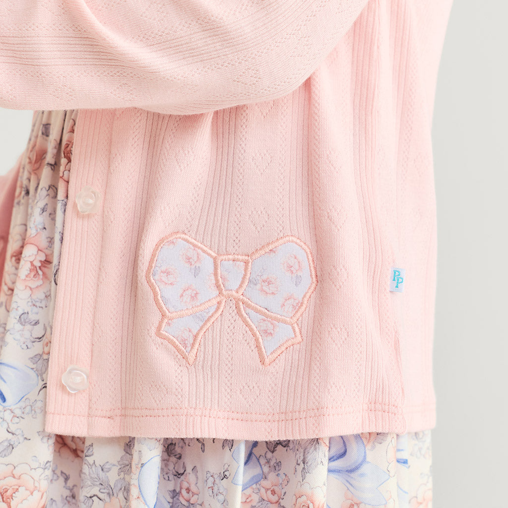 Sweet Pink Pointelle Cardigan