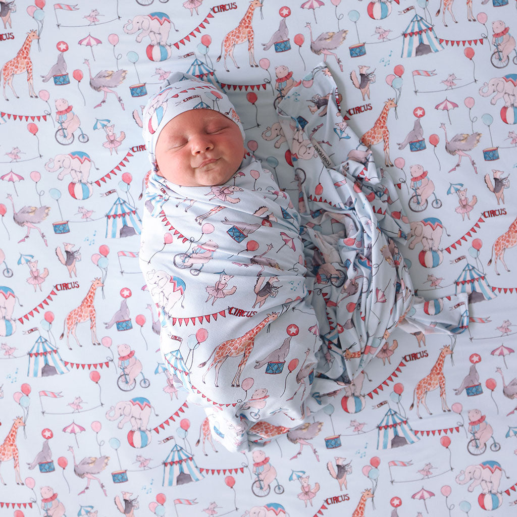Cirque Royal Swaddle Beanie Set