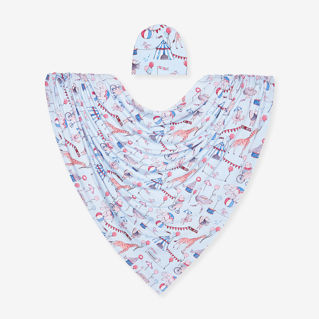 Cirque Royal Swaddle Beanie Set