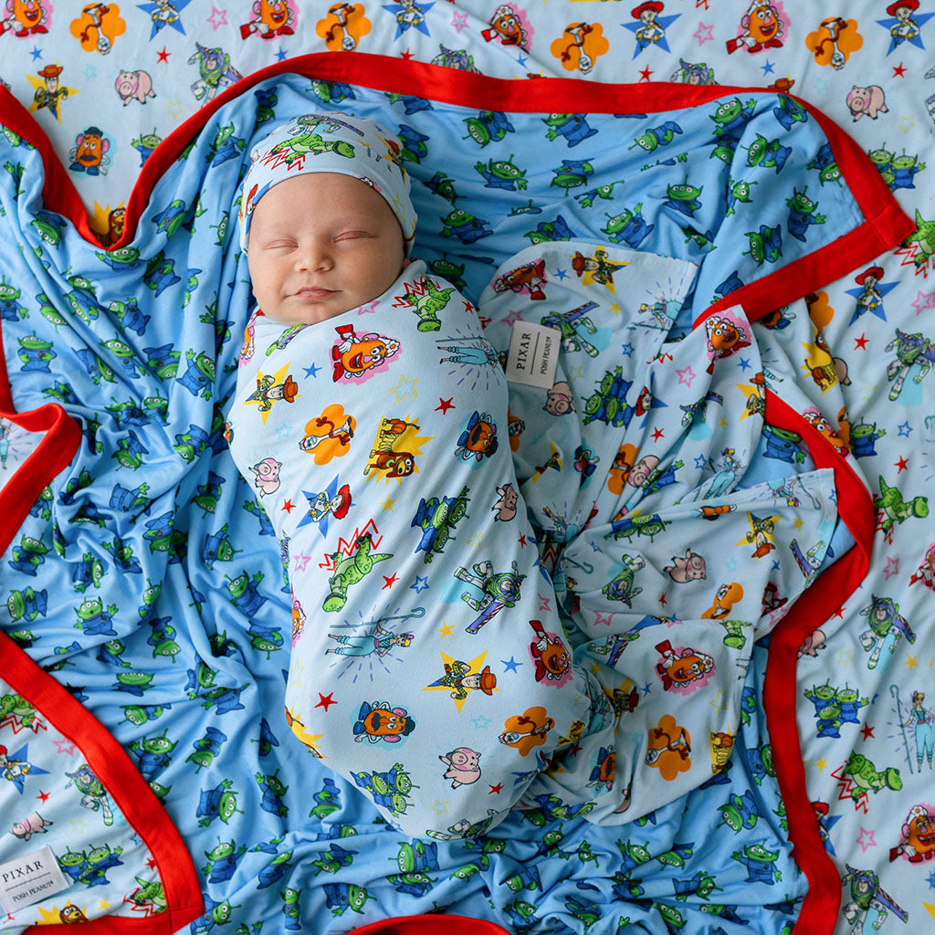 Disney Toy Story Time Swaddle Beanie Set