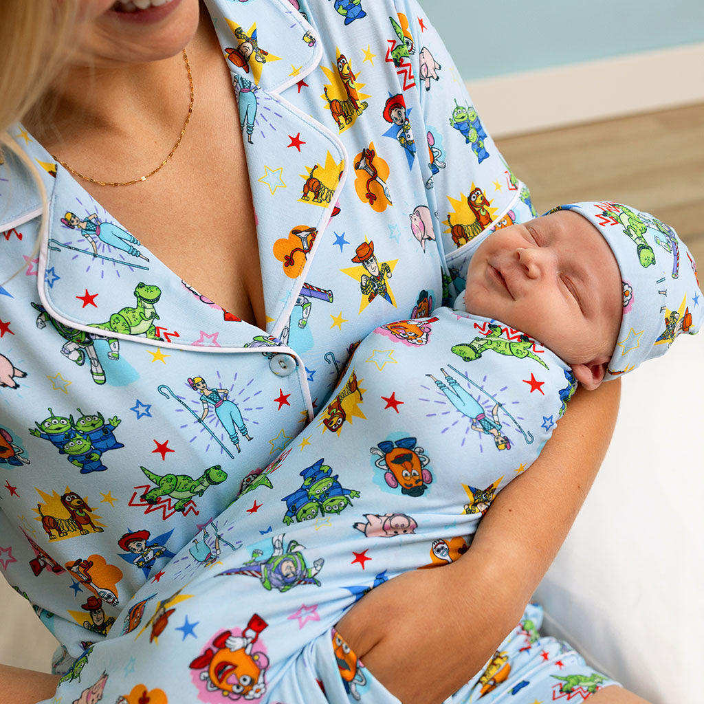 Disney Toy Story Time Swaddle Beanie Set