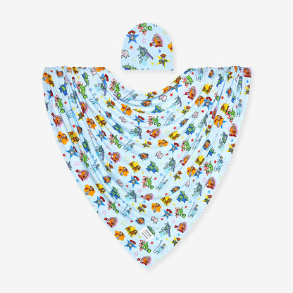 Disney Toy Story Time Swaddle Beanie Set