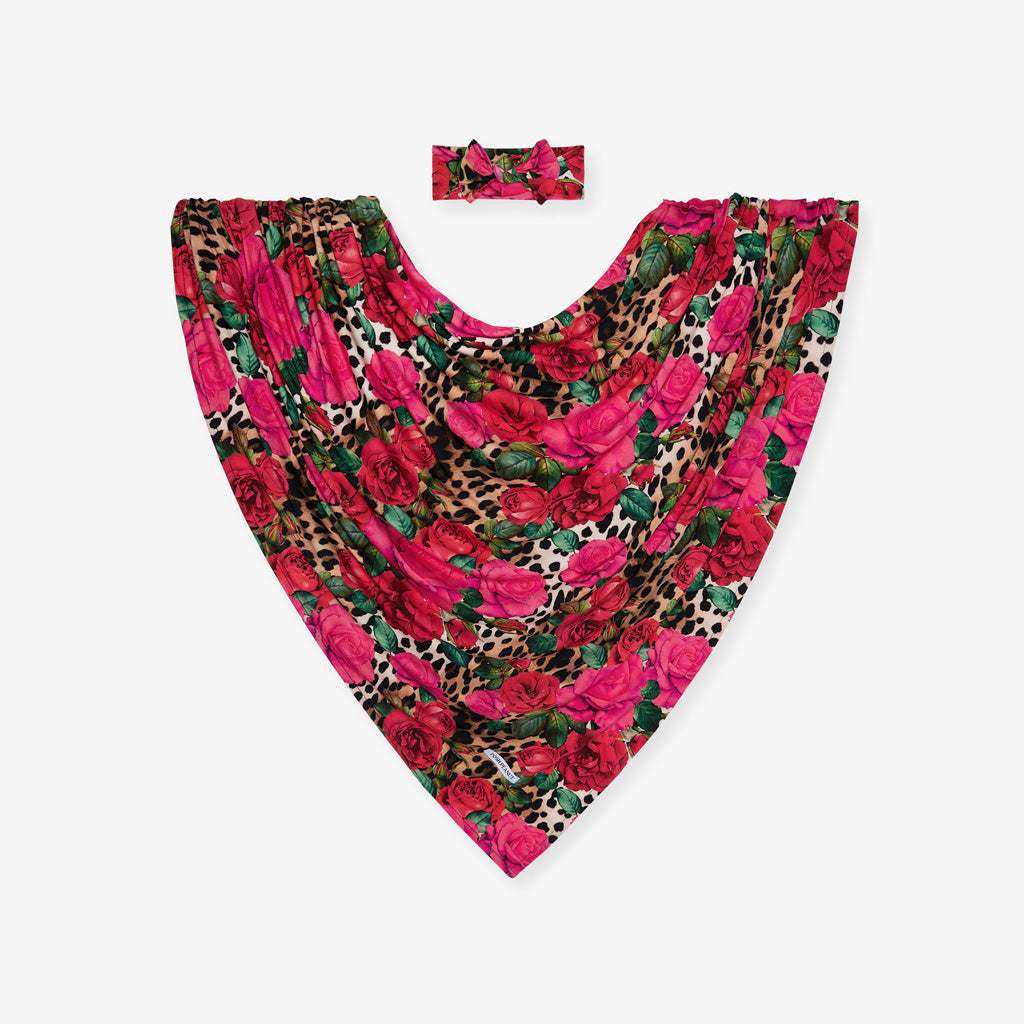 Wild Roses Swaddle Headband Set