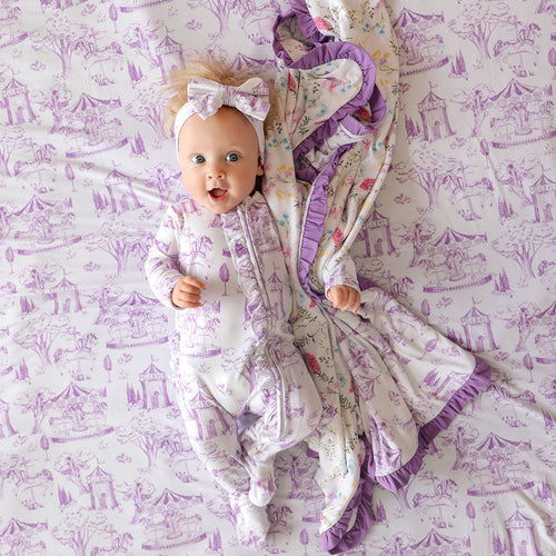 Babette & Kacey Ruffled Luxette Patoo® Blanket
