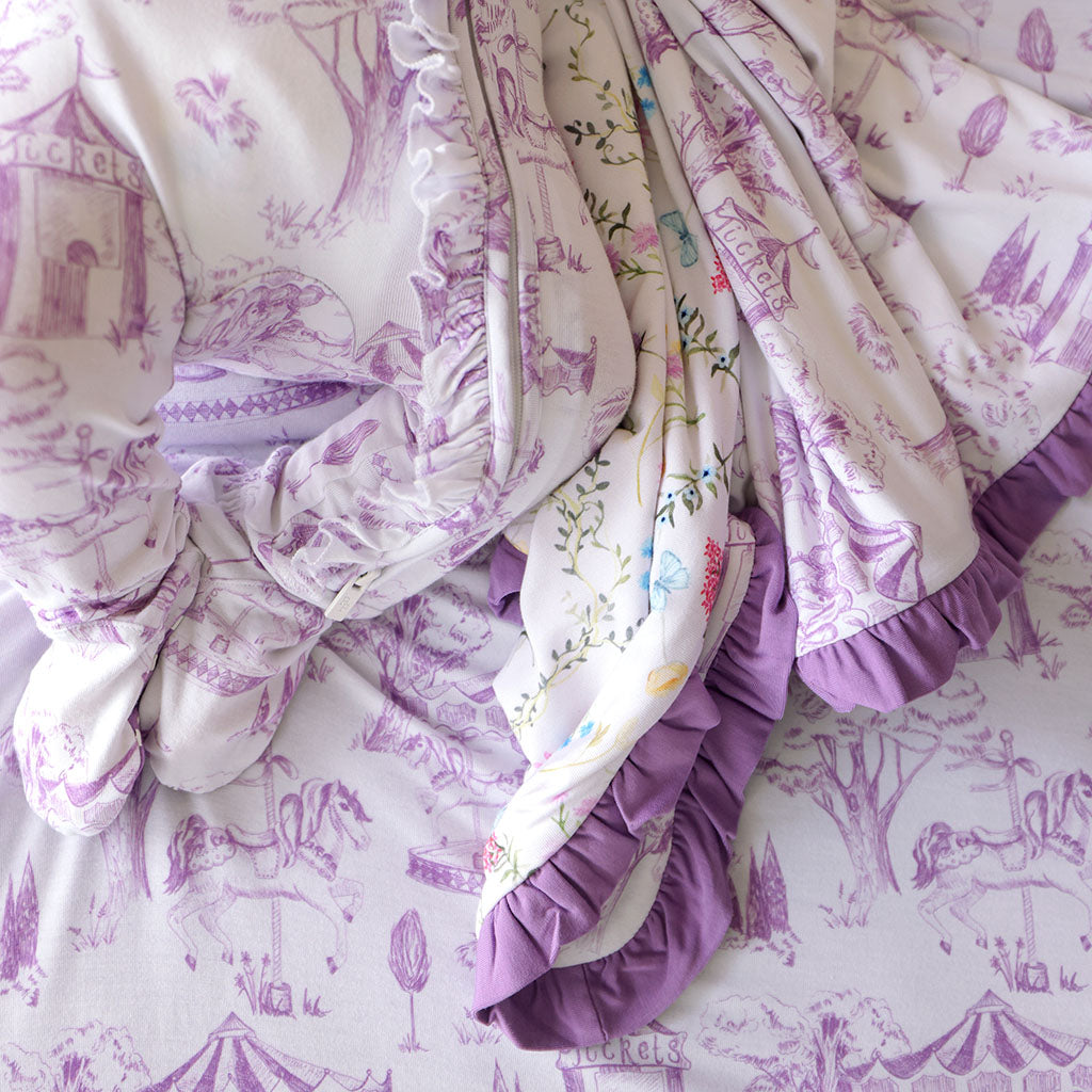 Babette & Kacey Ruffled Luxette Patoo® Blanket