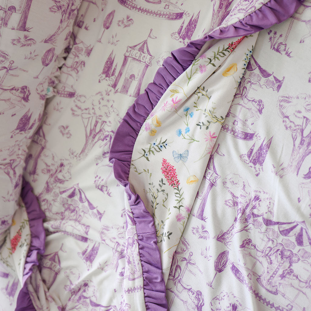 Babette & Kacey Ruffled Luxette Patoo® Blanket