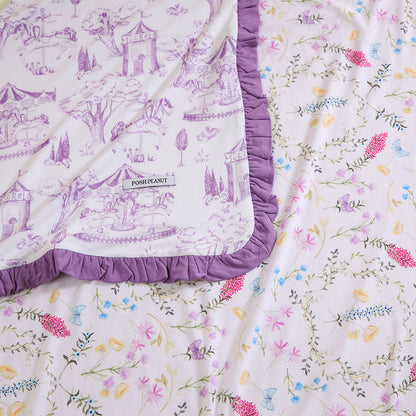 Babette & Kacey Ruffled Luxette Patoo® Blanket