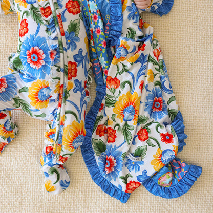 Fiore Italiani & Carretto Ruffled Luxette Patoo® Blanket