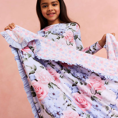 Marion & Laney Ruffled Luxette Patoo® Blanket