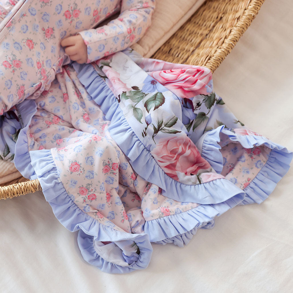 Marion & Laney Ruffled Luxette Patoo® Blanket