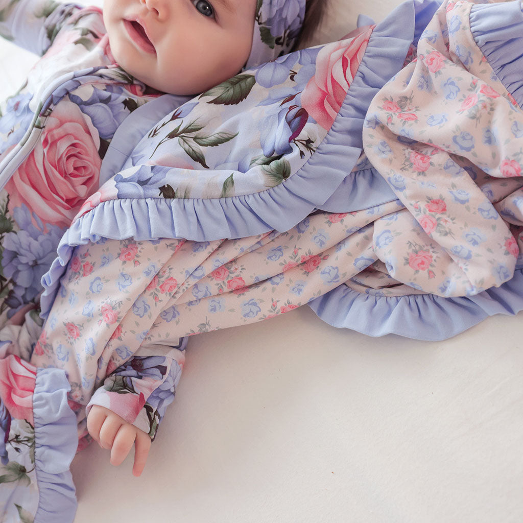 Marion & Laney Ruffled Luxette Patoo® Blanket