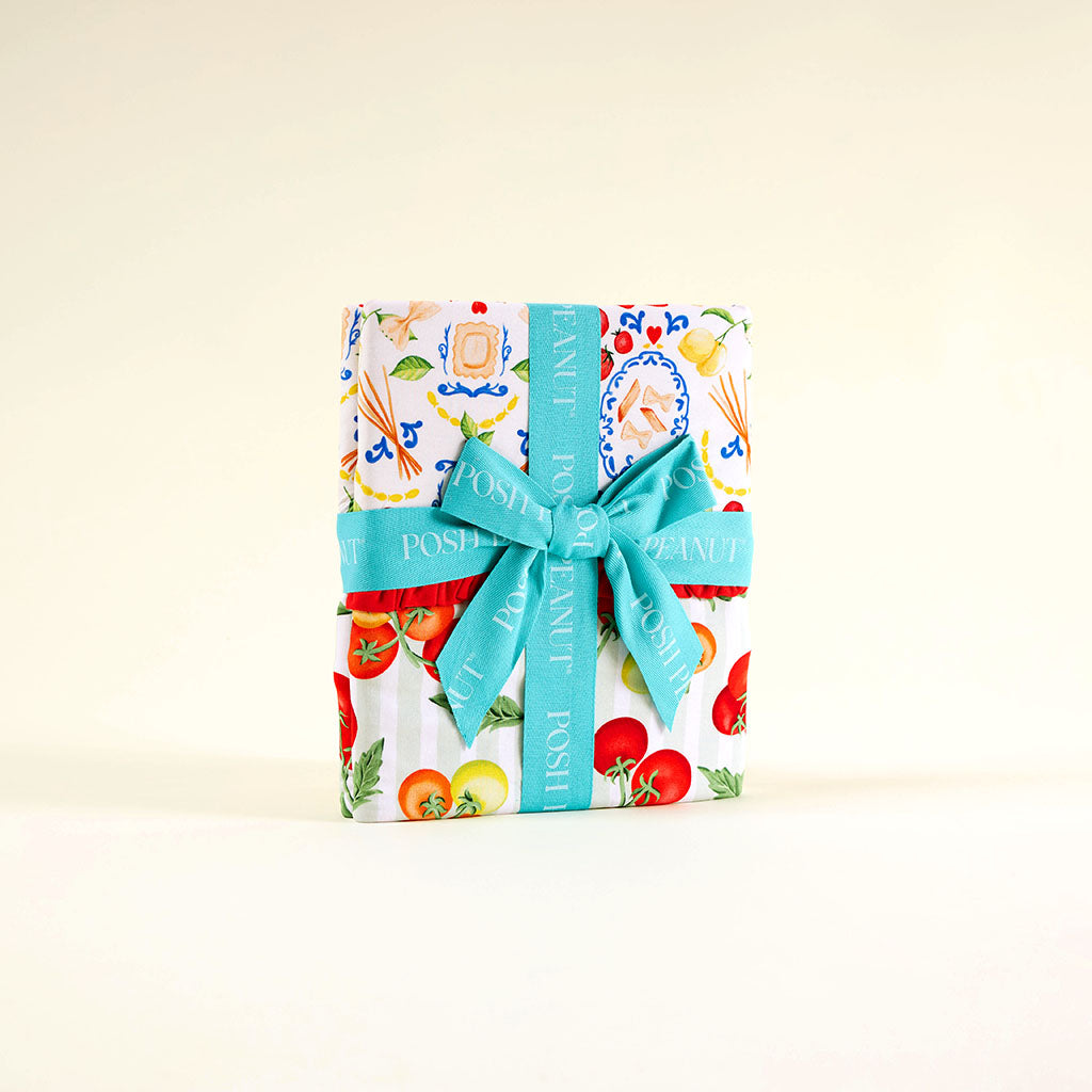 Mangia & Tomato Ruffled Luxette Patoo® Blanket